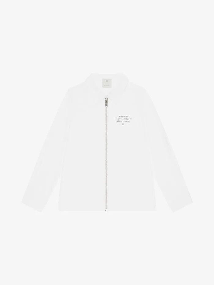 LongSleeved Shirt In Poplin White Kids Givenchy