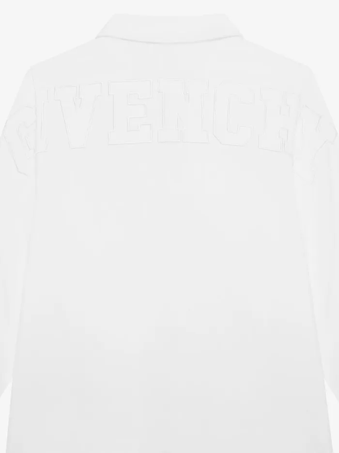 LongSleeved Shirt In Poplin White Kids Givenchy