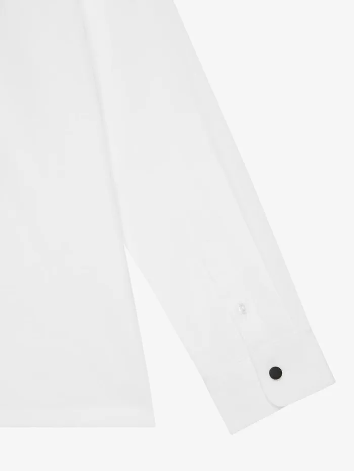LongSleeved Shirt In Poplin White Kids Givenchy