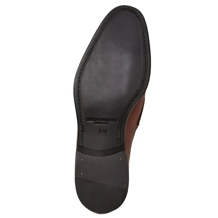Maioco Slip On Loafer Cognac Leather Men Bruno Magli Dress Shoes