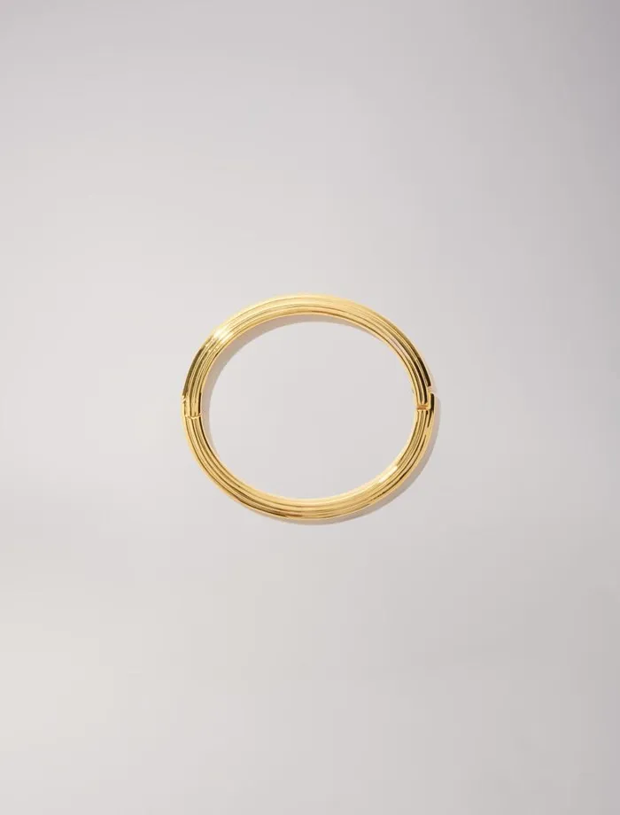 Maje Jewelry Womens Clover Bangle Bracelet Gold