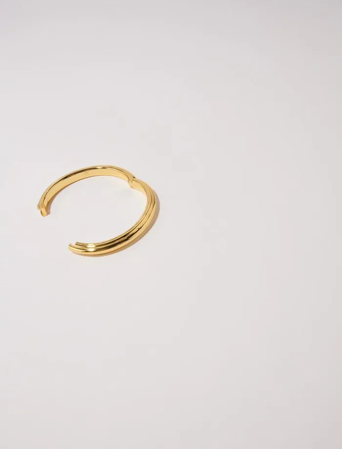 Maje Jewelry Womens Clover Bangle Bracelet Gold