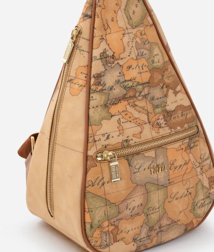 Man Backpacks and Belt Bags Alviero Martini Geo Classic One Shoulder Backpack
