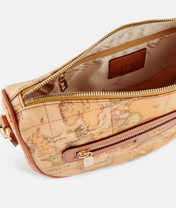 Man Crossbody and Messenger Bags Alviero Martini Geo Classic Halfmoon Crossbody Bag