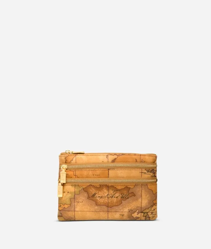 Man Pouches and Toiletry Bags Alviero Martini Geo Classic Medium Pouch With Pockets Man Pouches and Toiletry Bags Alviero Martini Geo Classic Medium Pouch With Pockets