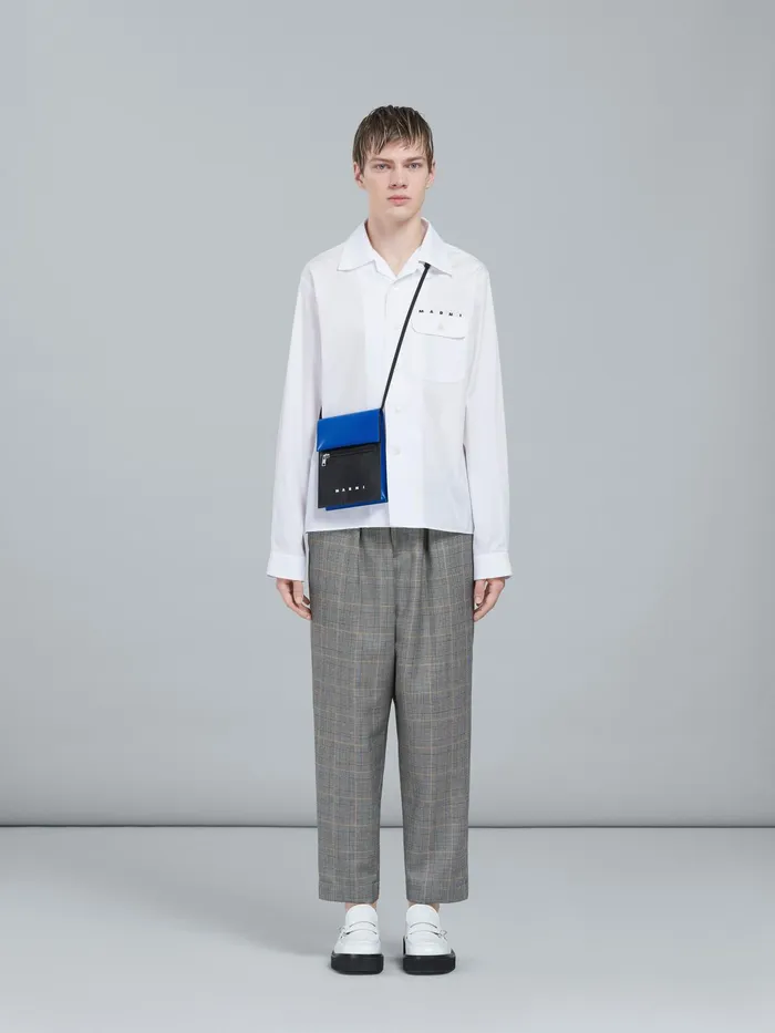 Marni And Blue Tribeca Messenger Bag Black Mens Shoulder Bags Marni And Blue Tribeca Messenger Bag Black Mens Shoulder Bags