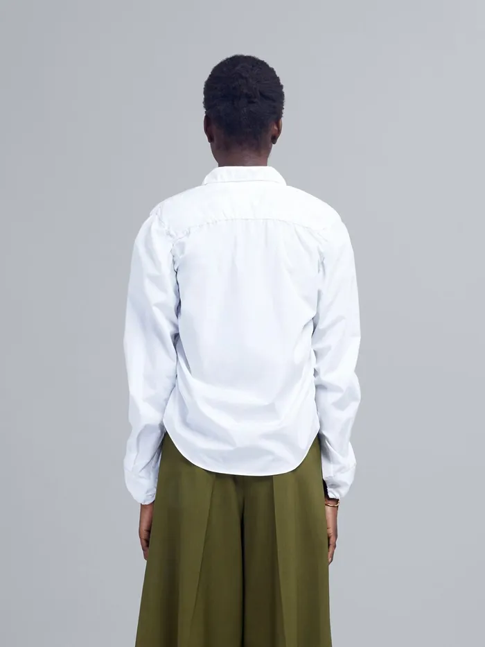 Marni Bio Poplin Shirt Lily White Womens Tops and Shirts Marni Bio Poplin Shirt Lily White Womens Tops and Shirts