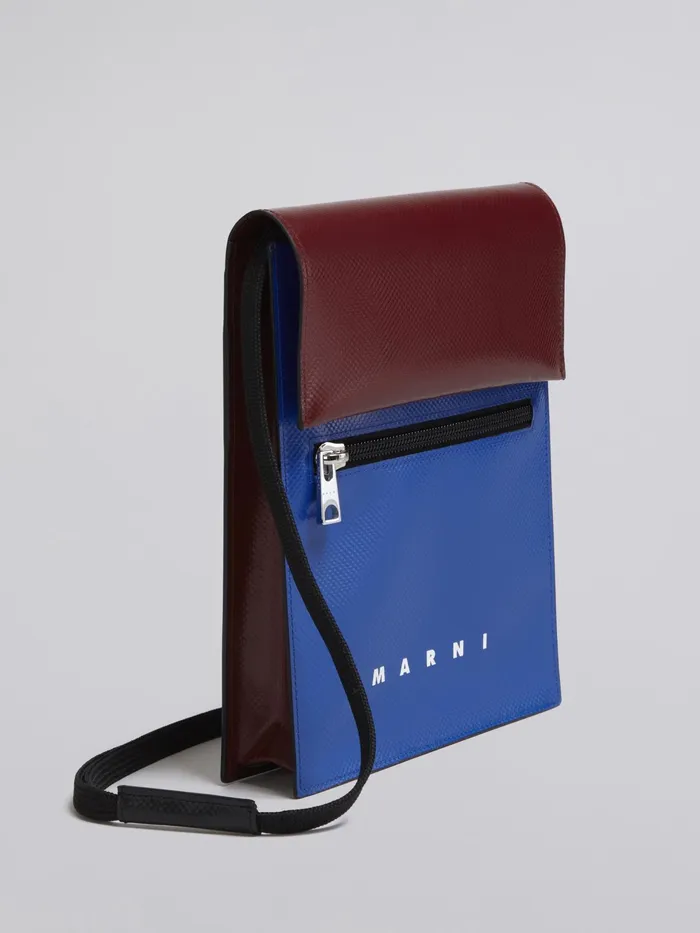 Marni Blue And Bordeaux Tribeca Messenger Bag Royal Mens Shoulder Bags Marni Blue And Bordeaux Tribeca Messenger Bag Royal Mens Shoulder Bags