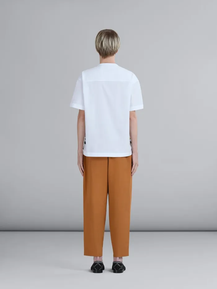 Marni Brown Cotton Gabardine Pants Caramel Mens Trousers Marni Brown Cotton Gabardine Pants Caramel Mens Trousers