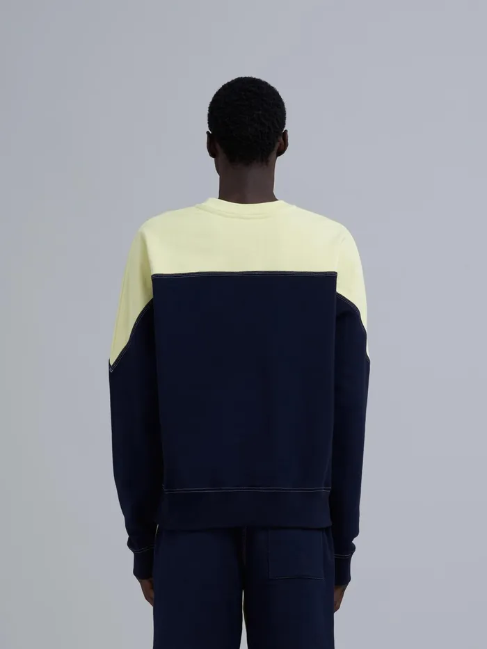 Marni Colourblock Loopback Jersey Sweatshirt Blublack Mens Sweatshirts and Tshirts Marni Colourblock Loopback Jersey Sweatshirt Blublack Mens Sweatshirts and Tshirts