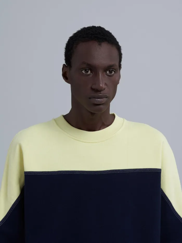 Marni Colourblock Loopback Jersey Sweatshirt Blublack Mens Sweatshirts and Tshirts Marni Colourblock Loopback Jersey Sweatshirt Blublack Mens Sweatshirts and Tshirts