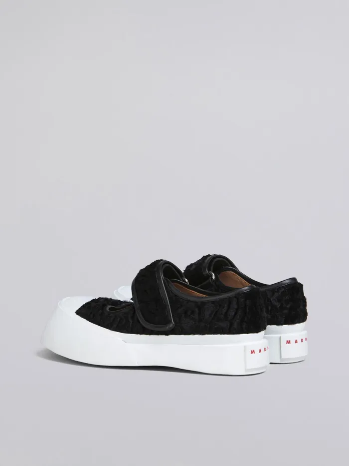 Marni Curly Fabric Pablo Maryjane Sneaker Black Womens Sneakers Marni Curly Fabric Pablo Maryjane Sneaker Black Womens Sneakers