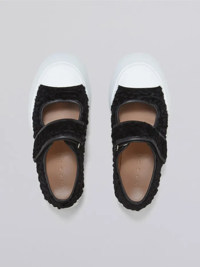 Marni Curly Fabric Pablo Maryjane Sneaker Black Womens Sneakers Marni Curly Fabric Pablo Maryjane Sneaker Black Womens Sneakers