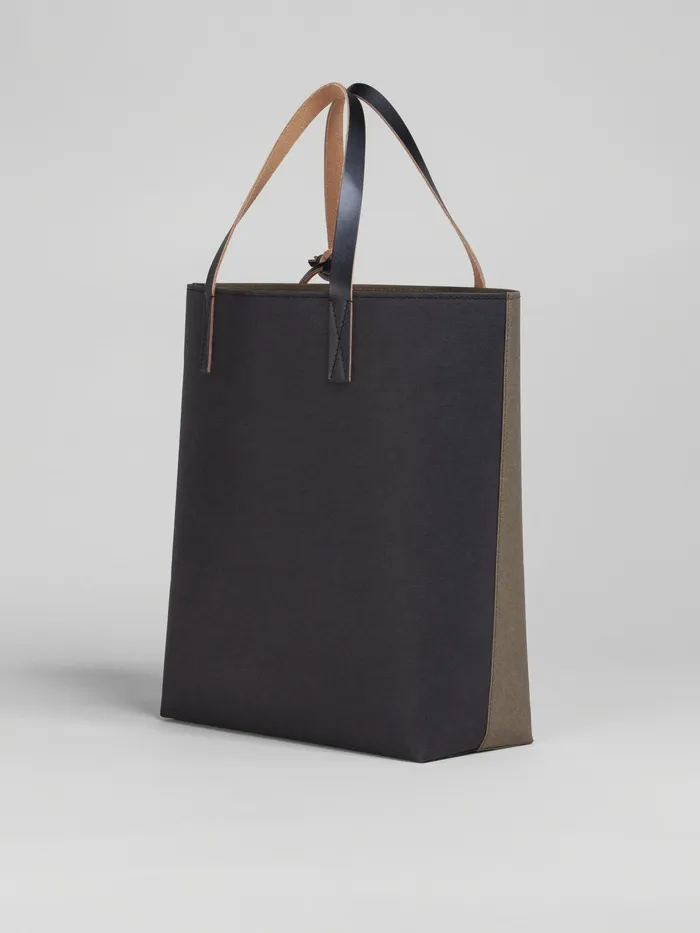 Marni Green Tribeca Shopping Bag With Logo Musk Mens Shoulder Bags Marni Green Tribeca Shopping Bag With Logo Musk Mens Shoulder Bags