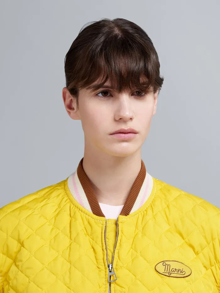 Marni Lightweight Nylon Bomber Jacket Acid Womens Coats and Jackets Marni Lightweight Nylon Bomber Jacket Acid Womens Coats and Jackets
