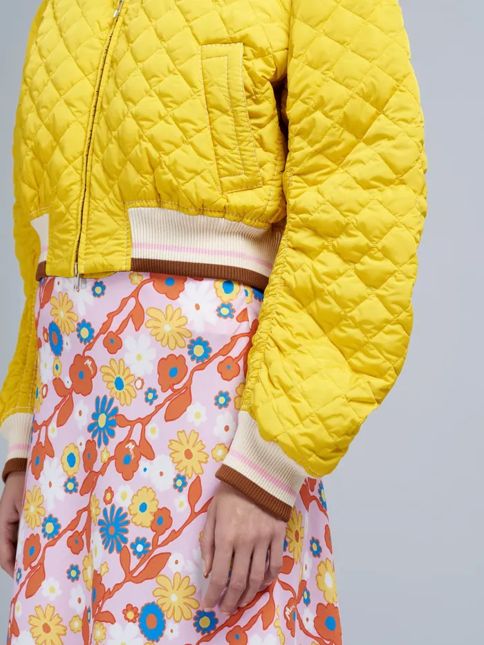 Marni Lightweight Nylon Bomber Jacket Acid Womens Coats and Jackets Marni Lightweight Nylon Bomber Jacket Acid Womens Coats and Jackets