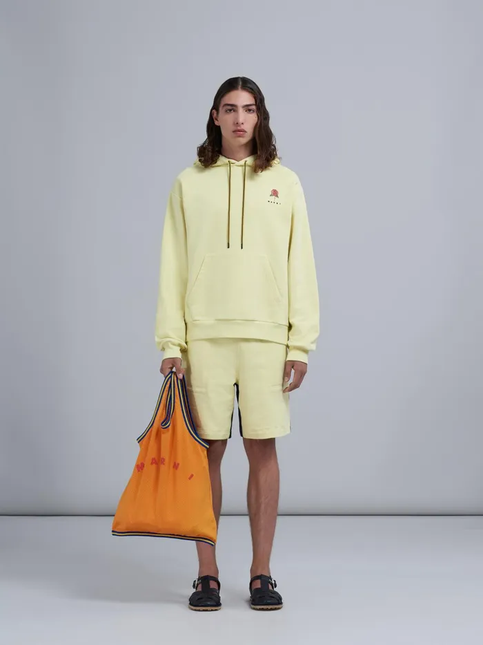 Marni Ochre Basket Tank Top Shopping Bag In Tech Fabric Carrot Mens Shoulder Bags Marni Ochre Basket Tank Top Shopping Bag In Tech Fabric Carrot Mens Shoulder Bags