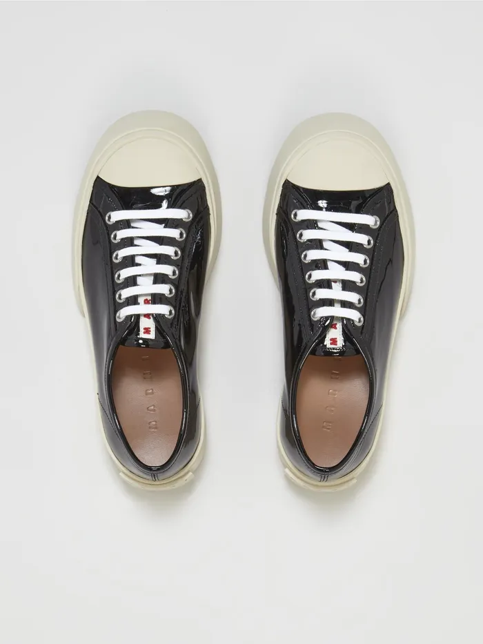 Marni Patent Leather Pablo Laceup Sneaker Black Womens Sneakers Marni Patent Leather Pablo Laceup Sneaker Black Womens Sneakers
