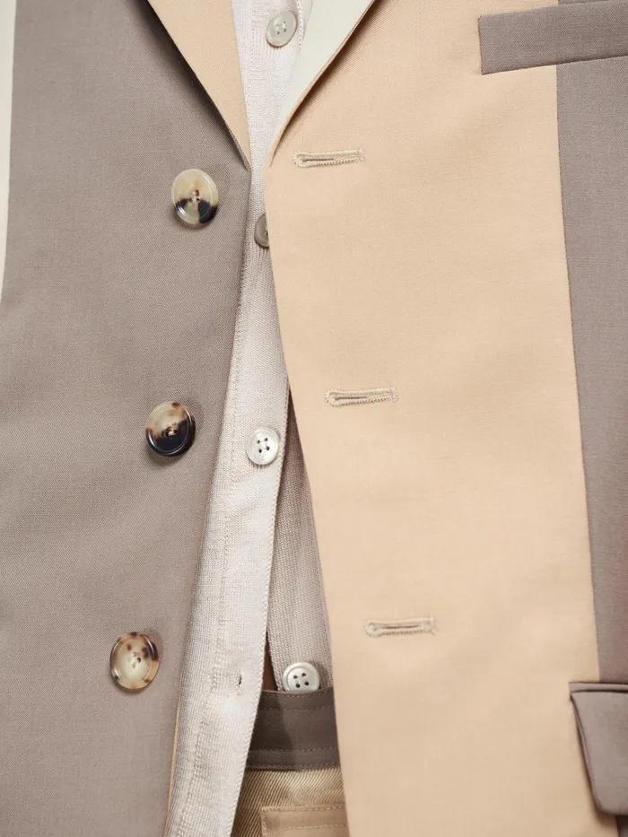 Marni Tropical Wool Vest Soft Beige Womens Coats and Jackets Marni Tropical Wool Vest Soft Beige Womens Coats and Jackets