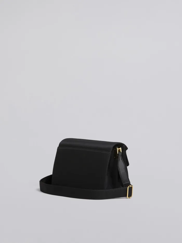 Marni Trunk Light Medium Bag In Nylon Black Womens Crossbody Bags Marni Trunk Light Medium Bag In Nylon Black Womens Crossbody Bags