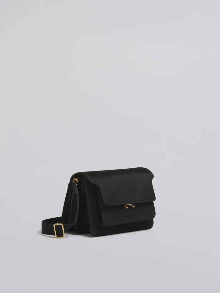 Marni Trunk Light Medium Bag In Nylon Black Womens Crossbody Bags Marni Trunk Light Medium Bag In Nylon Black Womens Crossbody Bags