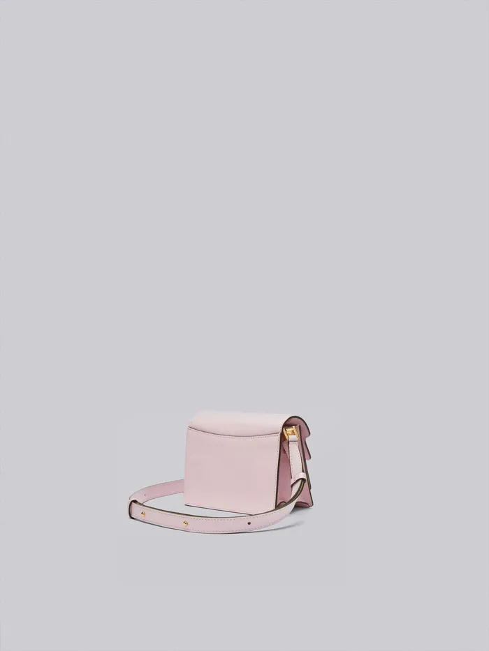 Marni Trunk Soft Mini Bag In Pink Leather Quartz Womens Crossbody Bags Marni Trunk Soft Mini Bag In Pink Leather Quartz Womens Crossbody Bags
