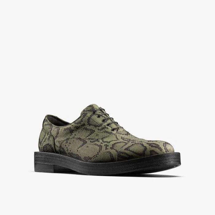Martine Rose Mens Oxford 2 Green Textile Men Clarks Casual Dress Shoes