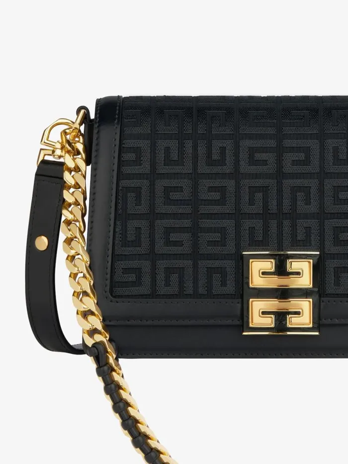 Medium 4g Multicarry Bag In 4g Embroidery Black Women Givenchy Shoulder Bags