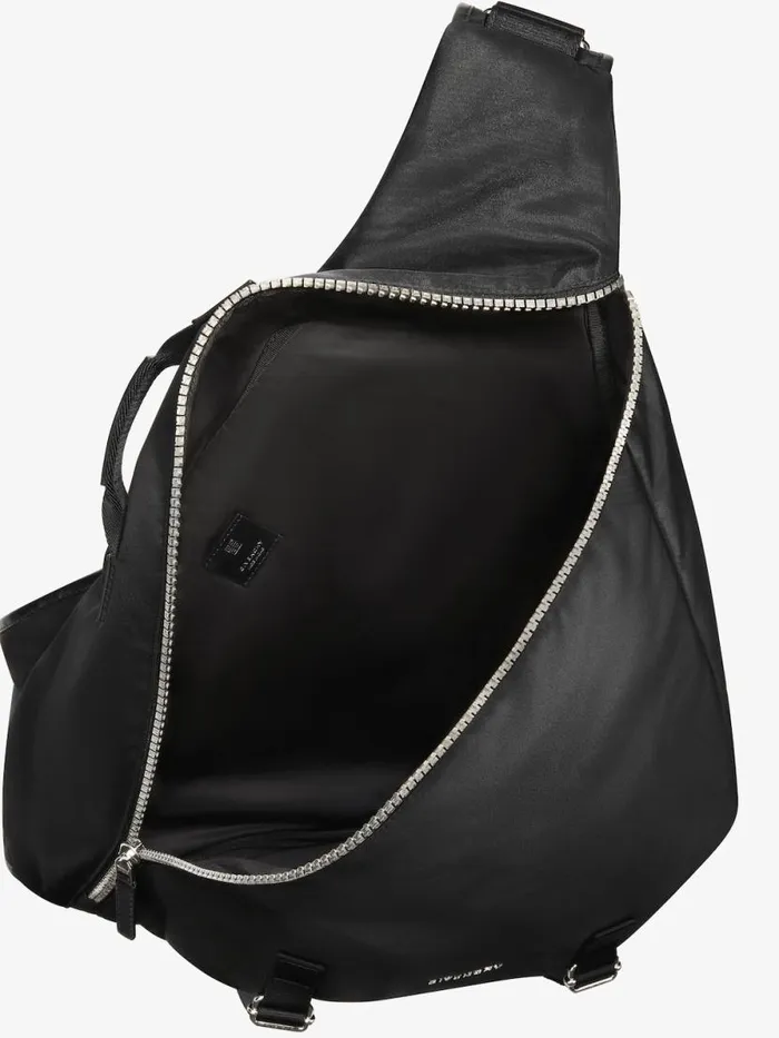 Medium GZip Triangle Bag In Nylon Black Men Givenchy Crossbody Bags