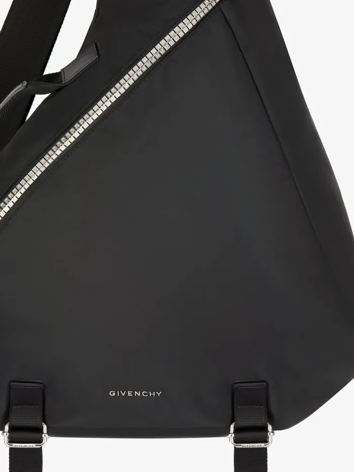 Medium GZip Triangle Bag In Nylon Black Men Givenchy Crossbody Bags