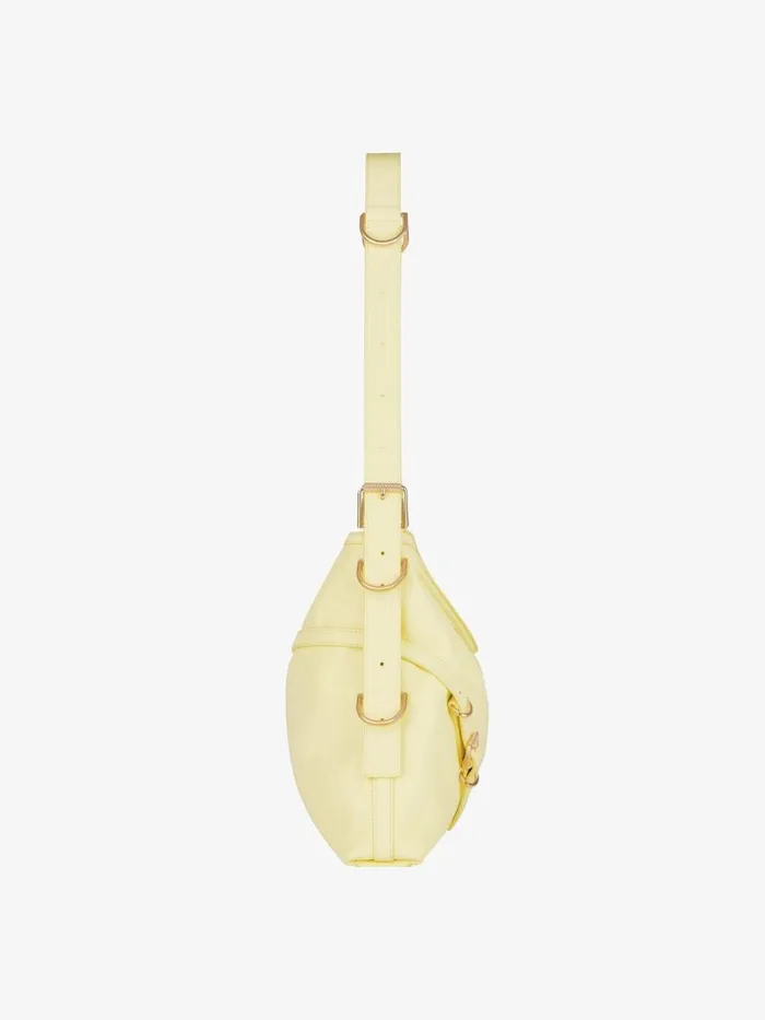 Medium Voyou Bag In Leather Soft Yellow Women Givenchy Shoulder Bags