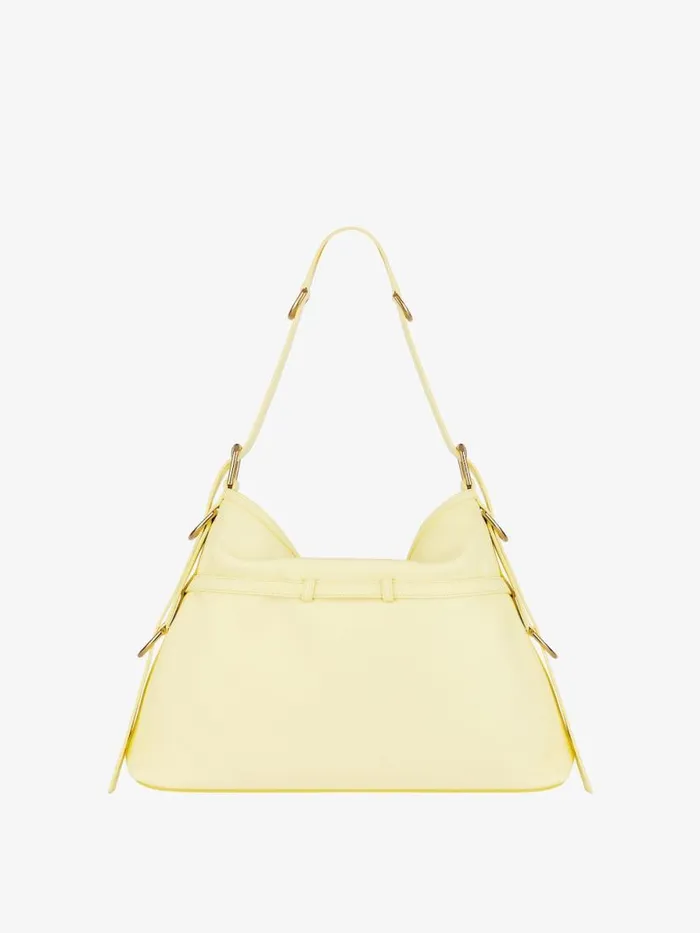 Medium Voyou Bag In Leather Soft Yellow Women Givenchy Shoulder Bags