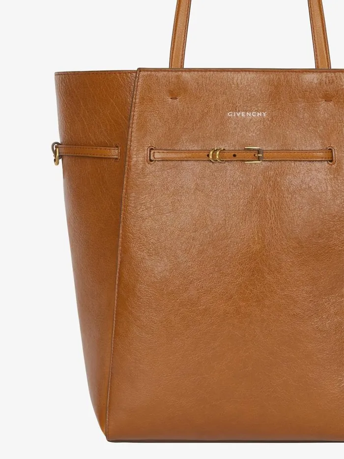 Medium Voyou Tote Bag In Leather Soft Tan Women Givenchy Shoulder Bags