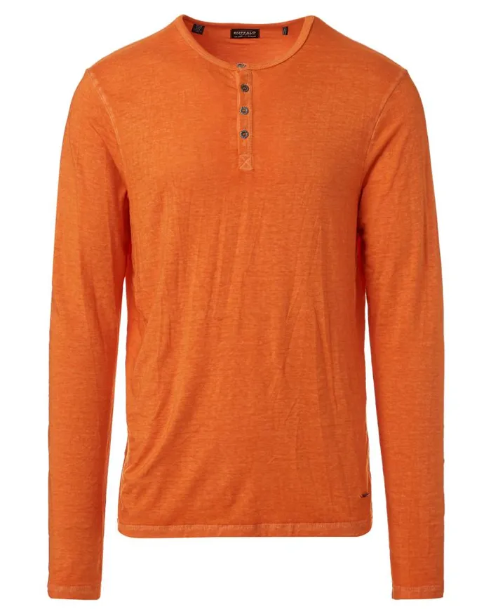 Men Burnout Jersey Kaduk Henley Star Buffalo David Bitton Tops and Tees
