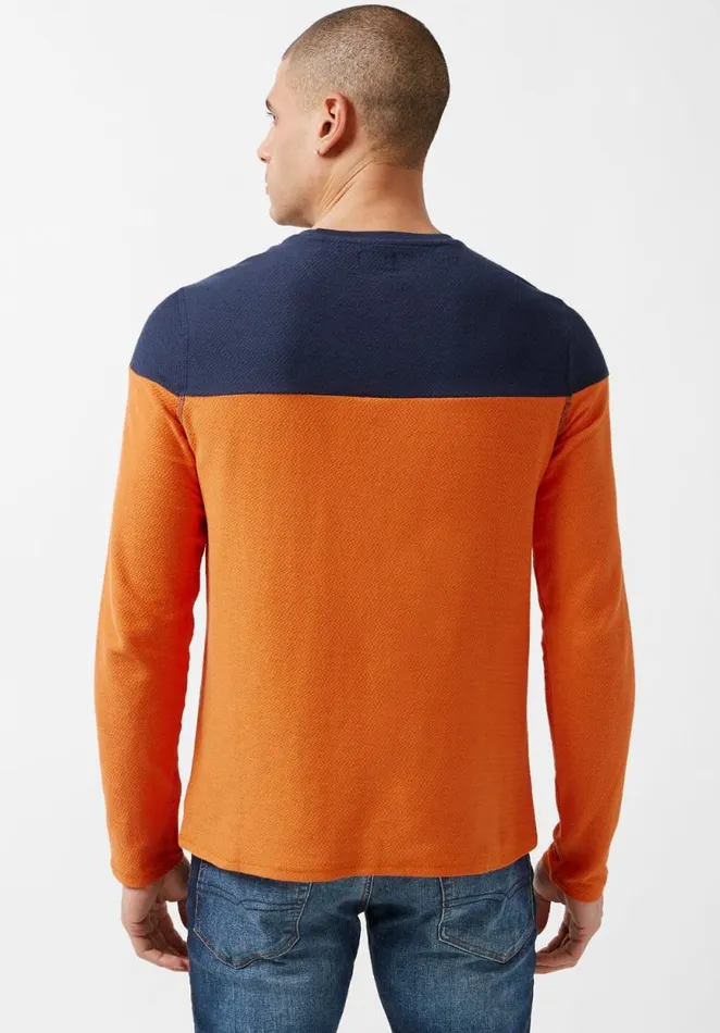 Men Colorblocked Kivor LongSleeve Fico Buffalo David Bitton Sweaters