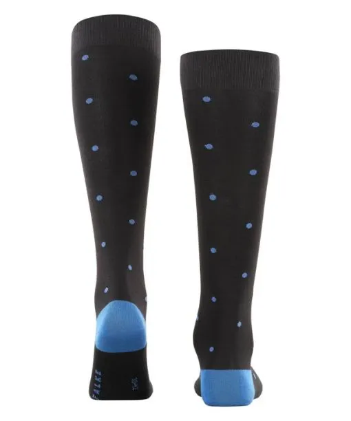 Men Dot Men Kneehigh Socks Black FALKE Knee High Socks