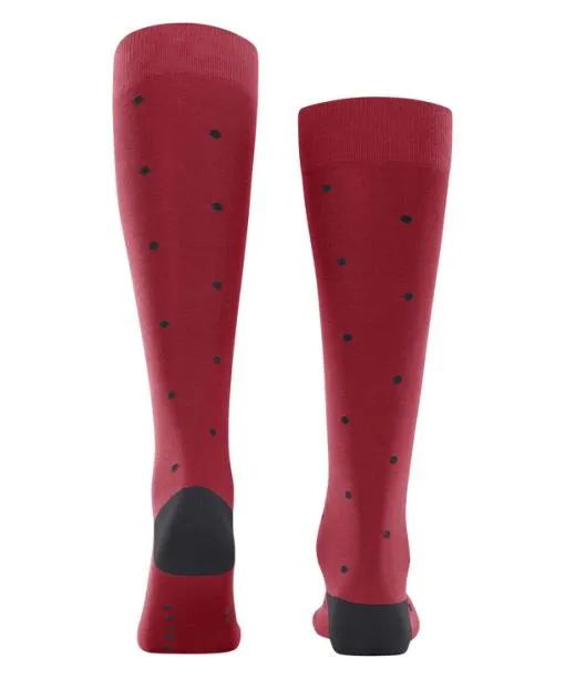 Men Dot Men Kneehigh Socks Scarlet FALKE Knee High Socks