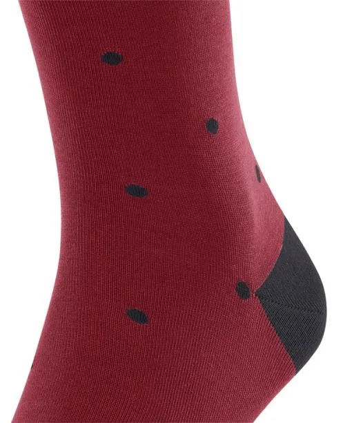 Men Dot Men Kneehigh Socks Scarlet FALKE Knee High Socks