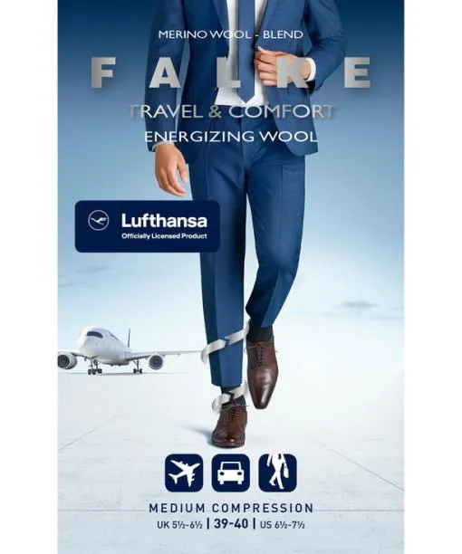 Men Energizing Wool Men Kneehigh Socks Deep Blue FALKE Functionals