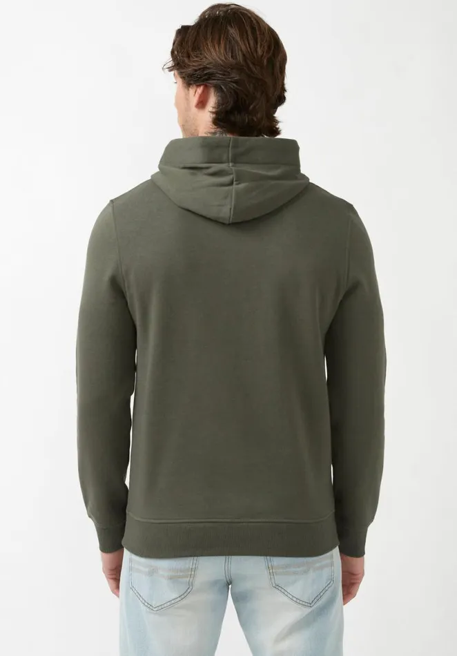 Men Fadol Thyme Men039s Fleece Hoodie Thyme Buffalo David Bitton Sweatshirts and Hoodies