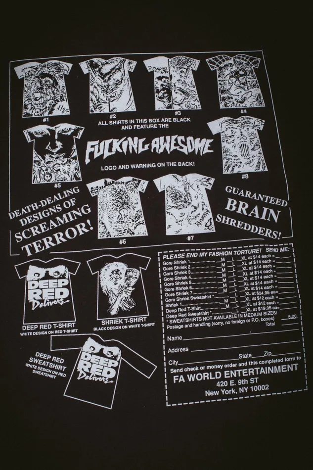 Men Gore Shriek Tee Fucking Awesome Short Sleeve Men Gore Shriek Tee Fucking Awesome Short Sleeve