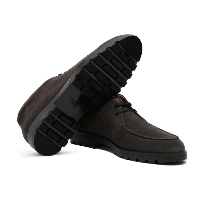 Men Grey Suede Desert Boot Santoni Boots