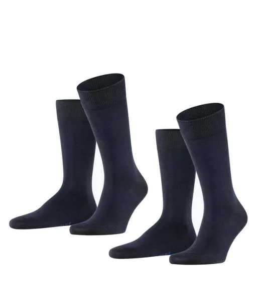 Men Happy 2Pack Men Socks Dark Navy FALKE Socks