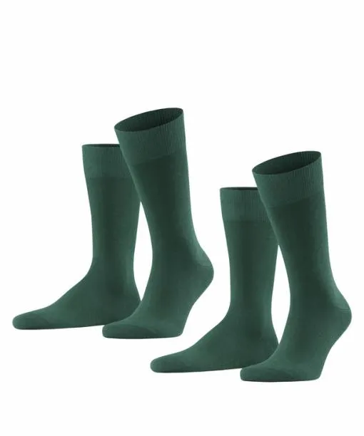 Men Happy 2Pack Men Socks Hunter Green FALKE Socks