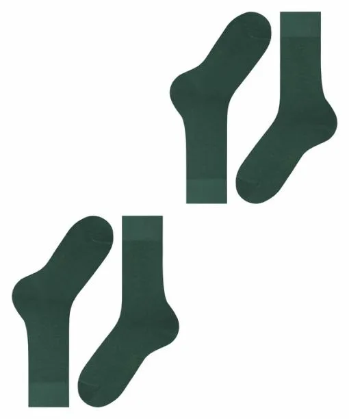 Men Happy 2Pack Men Socks Hunter Green FALKE Socks