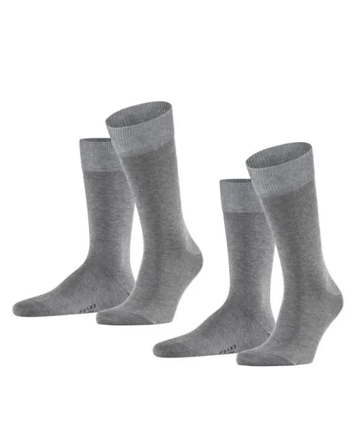 Men Happy 2Pack Men Socks Light Greymel FALKE Socks