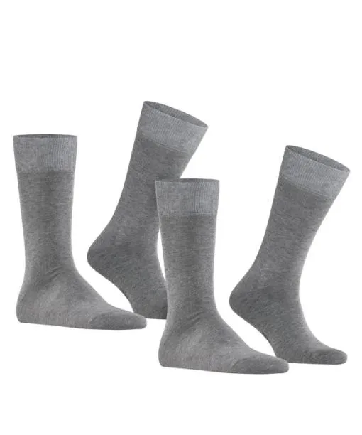 Men Happy 2Pack Men Socks Light Greymel FALKE Socks