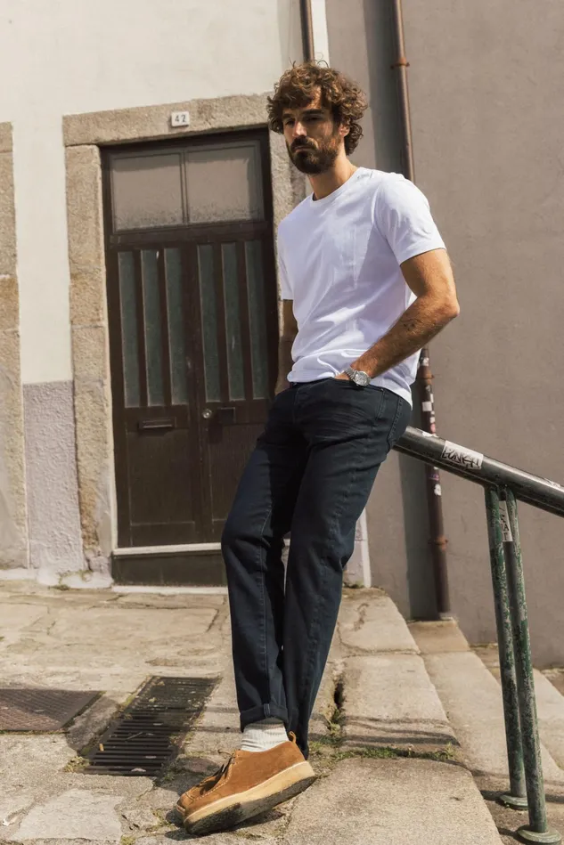 Men Jeans MOS MOSH MMGAndy Blue Black Jeans Blue Black Denim