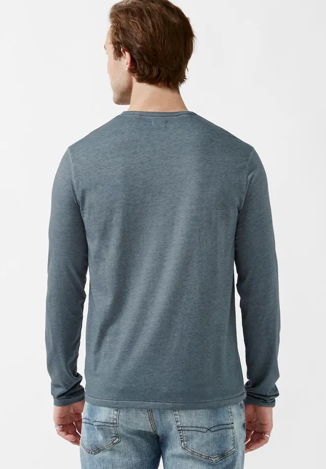 Men Kaduk Mirage Blue LongSleeve Mens Top Mirage Buffalo David Bitton Tops and Tees