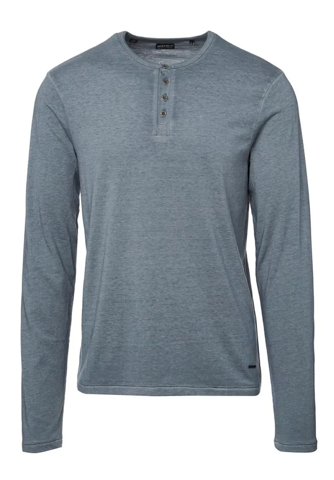 Men Kaduk Mirage Blue LongSleeve Mens Top Mirage Buffalo David Bitton Tops and Tees